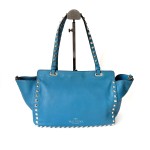 Valentino Garavani Rockstud Grainy Leather Tote Bag
